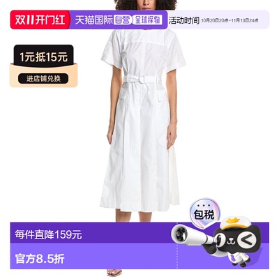 自营3.1 Phillip Lim Utility Dress - white 美国奥莱直发连衣裙