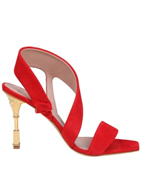 香港直邮BALMAIN 女士凉鞋 CN1UH958LCMK3KB SS2024 红色 Red sue