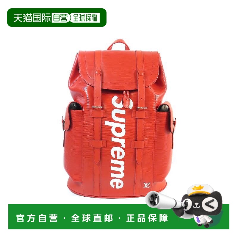 1h可退 日本直邮中古LV路易威登男包A级95新Backpack背包牛皮双肩