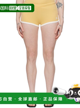 1h可退 香港直邮潮奢 Courreges 女士 黄色 Contrast 短裤 124JSH