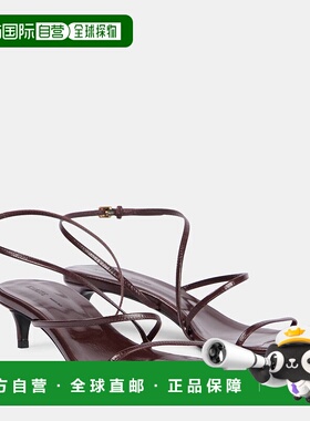 香港直邮KHAITE 女士 Loop 35 皮质凉鞋 red红色 舒适时尚单鞋