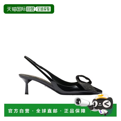 香港直邮PRADA 女士高跟鞋 1I345N3LOCF055F0002 SS2025 黑色单鞋