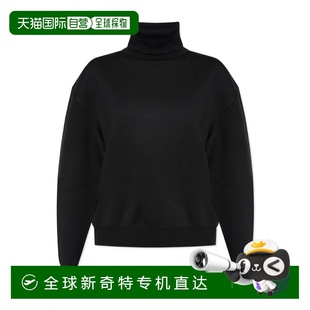黑色 香港直邮ALAIA SS2024 女士针织毛衣 高领 AA9S02535M850995