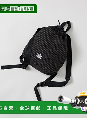 1h可退 日本直邮UMBRO 男士 秋冬别注便携式法兰绒迷你背包 10643