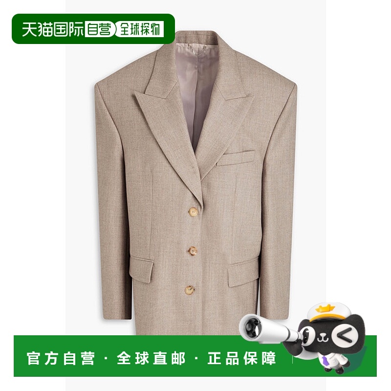 香港直邮magda butrym 女士 羊绒混纺西装外套 AW23BLAZER01TAUPE