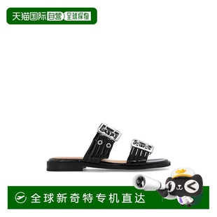 女士拖鞋 Ganni S26644926099 黑色 Slides AW2024 香港直郵GANNI