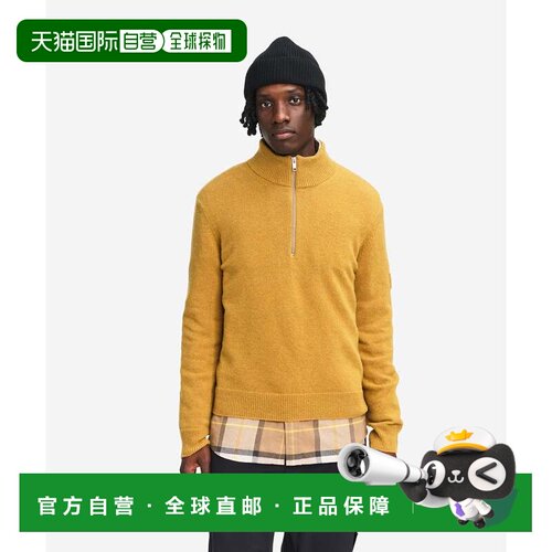日本直邮AIGLE 半拉链毛衣 芥末黄