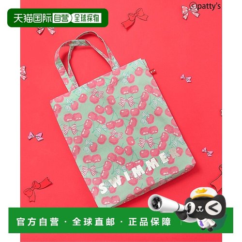 1h可退 日本直邮SWIMMER 女童 复古樱桃托特包 S466025单肩包