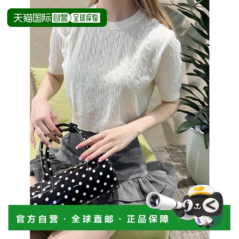 1h可退 日本直邮PHILLY 女士翻领短袖针织衫 PWC25SS084