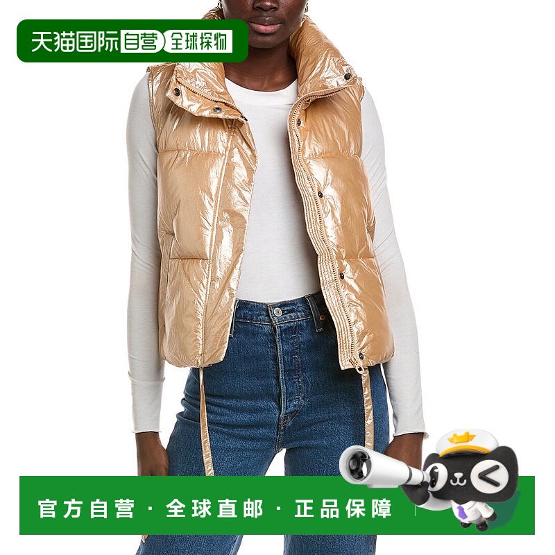 自营NOIZE短款羽绒背心-金属色 美国奥莱直发