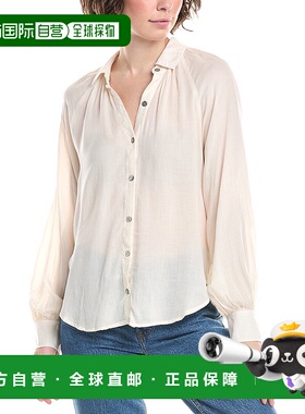 自营 bella dahl贝拉 达尔 Flowy Raglan 衬衫 - 白色 美国奥莱直