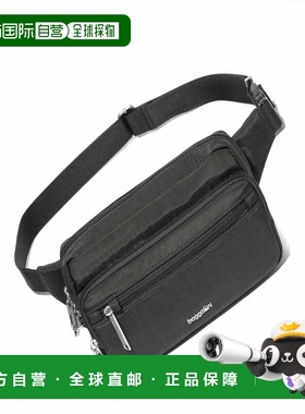 自营baggallini Securtex Anti-Theft Belt Bag Sling - charcoal