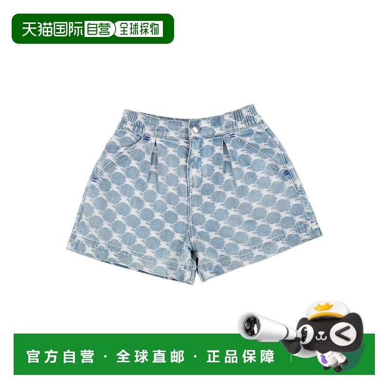 香港直邮Burberry 巴宝莉 女童 牛仔短裤童装 blue蓝色 舒适时尚,童装/婴儿装/亲子装,裤子,淘宝优惠券,粉丝福利购,淘宝优惠卷