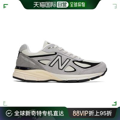 香港直邮潮奢 New Balance  男士 灰色 MADE 系列 990v4 运动鞋 U