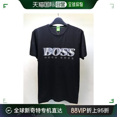 香港直邮Hugo Boss雨果博斯男士T恤棉质黑色TEE7-50311474-001