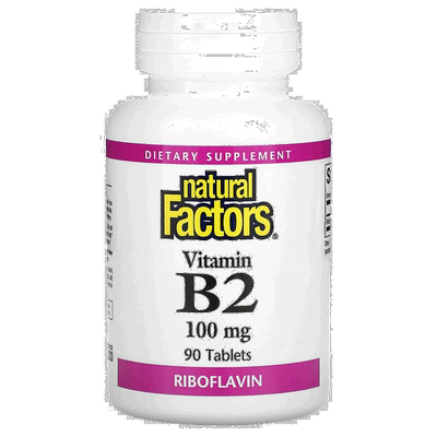 香港直发natural factors富含维生素B2有助视力90片