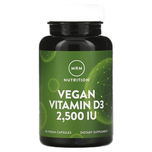 香港直邮MRM Nutrition,营养，全素维生素 D3，2,500 国际单位，6