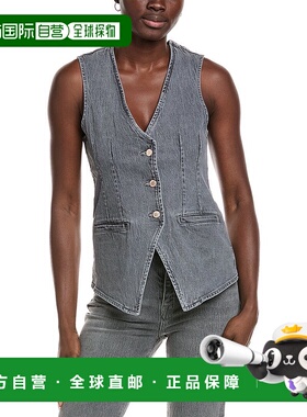 自营Triarchy Monica定制牛仔背心-灰色 美国奥莱直发