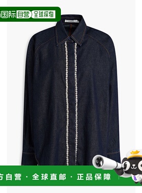 香港直邮ZIMMERMANN 女士 水晶装饰牛仔布衬衫 1667TF241NIGHTSKY