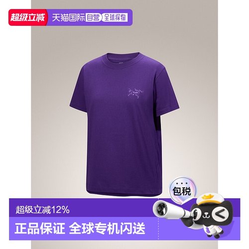 加拿大直邮始祖鸟Kragg女士户外运动时尚棉质小鸟短袖T恤