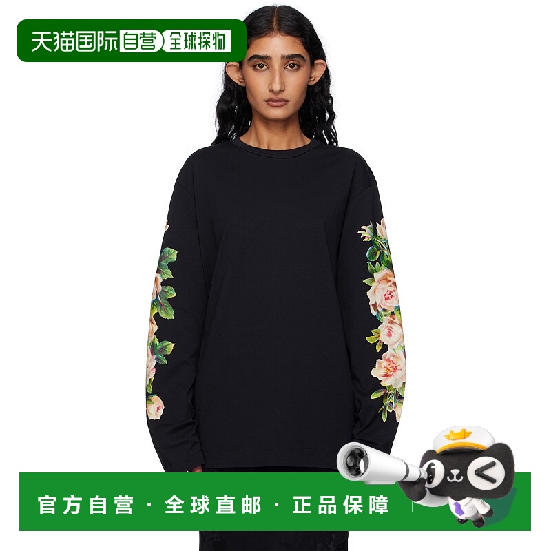 1h可退 香港直邮潮奢 Simone Rocha 蒙娜 罗莎 女士 黑色 Rose Bo