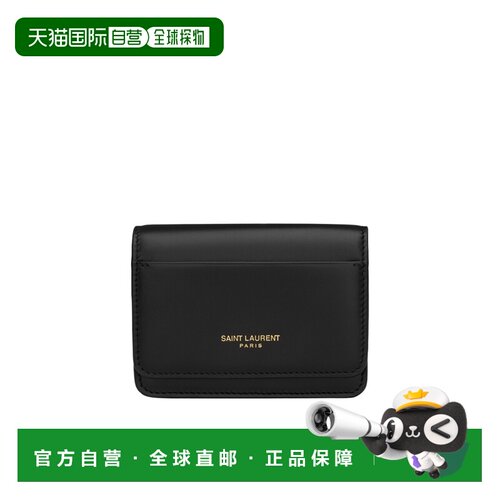1h可退 香港直邮Saint Laurent 徽标卡夹 863192AAGD0卡包收纳