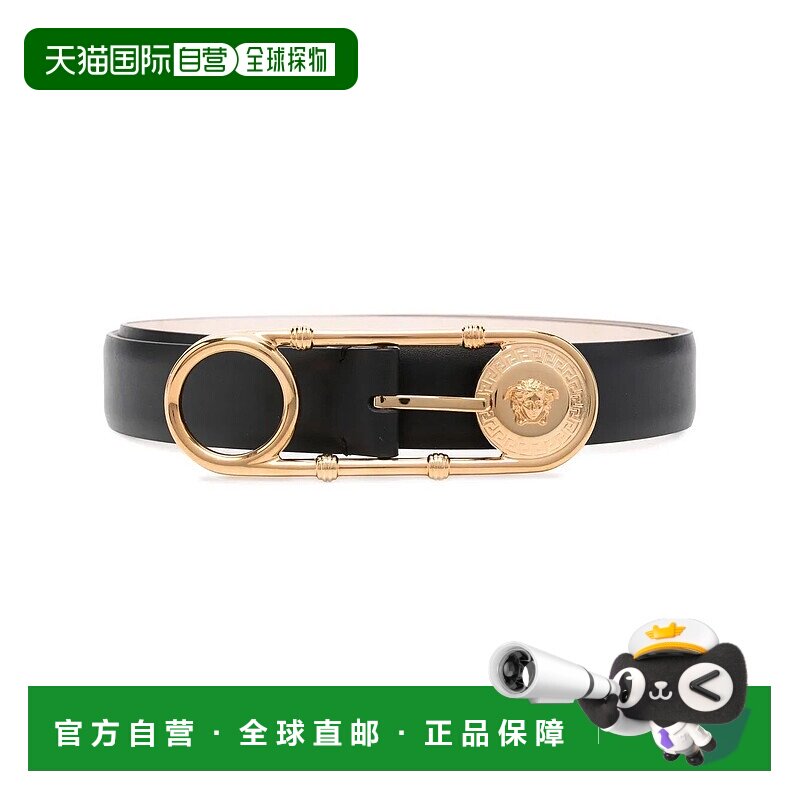 香港直邮VERSACE 女士腰带 1005786DV3T0981B00V SS2026 黑色