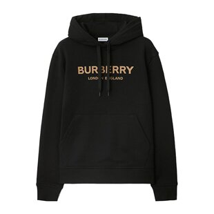 黑色 BURBERRY SS2025 81042441 连帽卫衣 女士卫衣