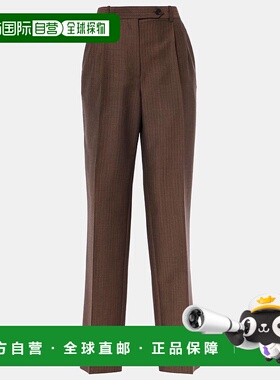 1h可退 香港直邮The Row 女士 Norbert 马海毛羊毛直筒长裤直筒裤