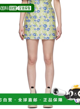 1h可退 香港直邮潮奢 GANNI 甘尼 女士 灰色 3D 短裙 F7644包臀裙