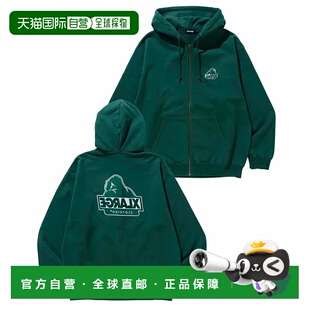 1h可退 日本直邮XLARGE 男女同款BACKSIDE SLANTED OG拉链连帽卫