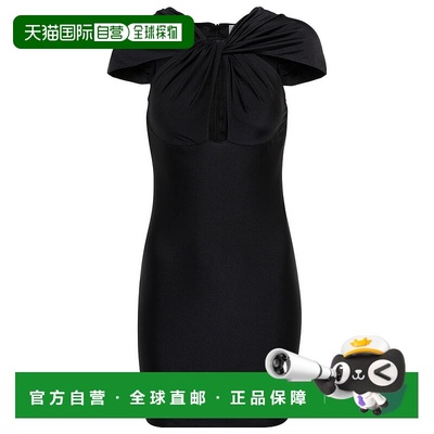 1h可退 香港直邮Coperni 女士 扭曲剪口迷你连衣裙 black黑色 舒