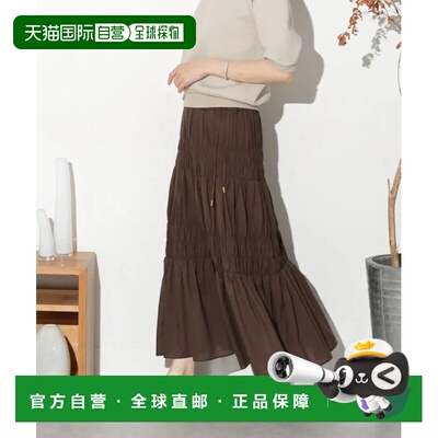 1h可退 日本直邮nano・universe 女士轻盈夏季褶皱长裙 舒适透气纯