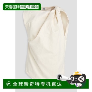 242WRT1468FB01 1h可退 香港直邮TOTÊME 女士 扭曲棉质斜纹布上衣