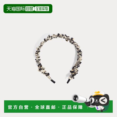 自营欧洲直邮Bonpoint小樱桃 Jovie款黑色有机棉Liberty印花发箍