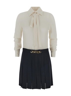 Valentino 拼色徽标连衣裙 1B3VAZS11MH