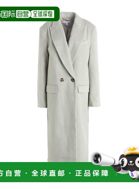 1h可退 香港直邮潮奢 Topshop 女士 大衣 grey灰色 舒适时尚