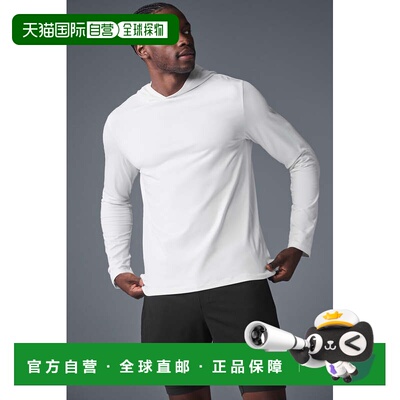 香港直邮alo yoga Conquer REFORM LONG SLEEVE WITH HOOD 套头长