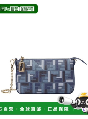 香港直邮FENDI 女士手提包 8BS073AV1YF1LAZ SS2025 灰色 Baguett