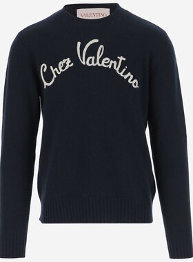 VALENTINO 男士针织毛衣 6V3KC33LAR8D51 SS2025 蓝色
