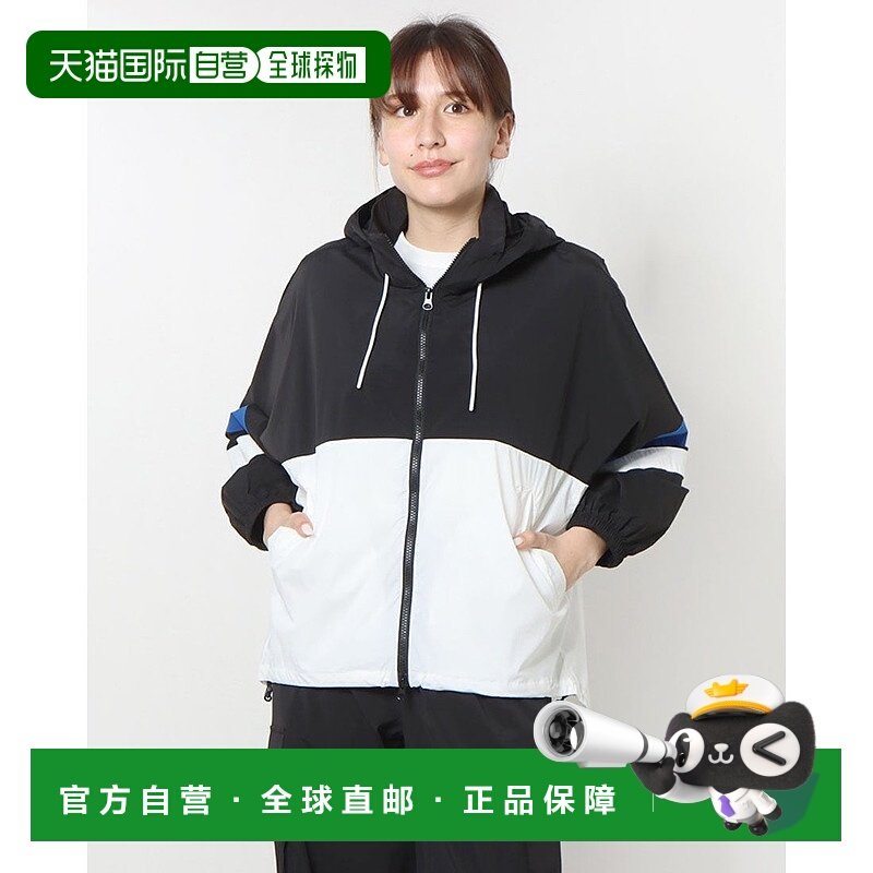日本直邮TIGORA 女士弹力尼龙拉链连帽夹克 TR-9C2253WJ [TI1866E
