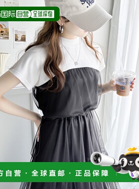 1h可退 日本直邮Classical Elf 女士法式袖透亮叠层连衣裙 ce1010