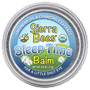 香港直发Sierra Bees睡眠时间香膏棒薰衣草洋甘菊薰衣花草活性17g