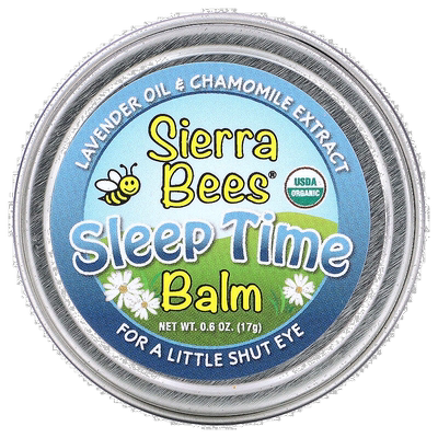 香港直发Sierra Bees睡眠时间香膏棒薰衣花草洋甘菊17g植物活性