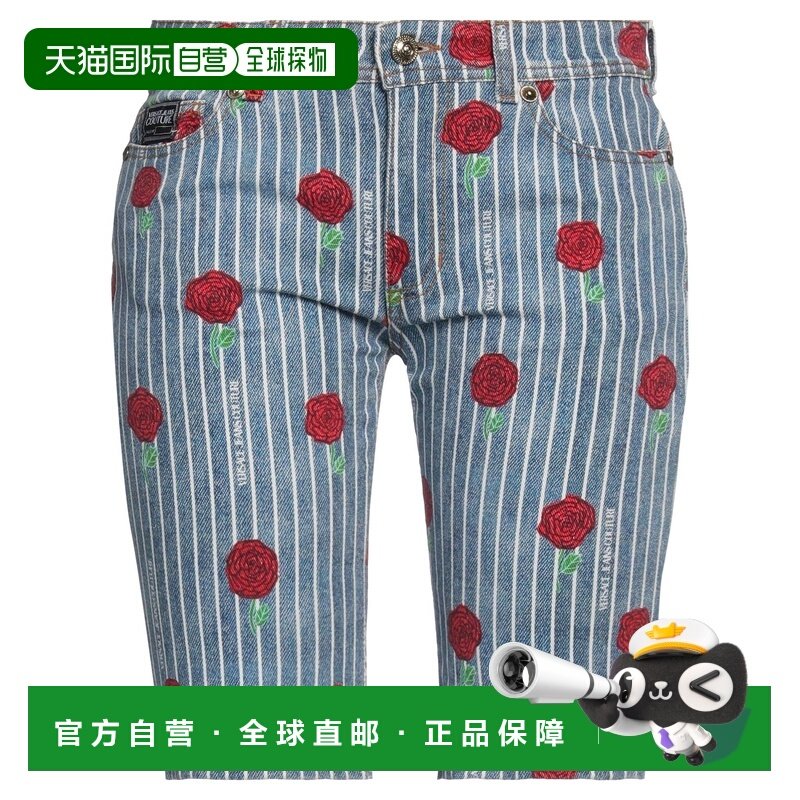1h可退 香港直邮versace 范思哲 女士 牛仔短裤 blue蓝色 舒适时,女装/女士精品,牛仔裤,淘宝优惠券,粉丝福利购,淘宝优惠卷