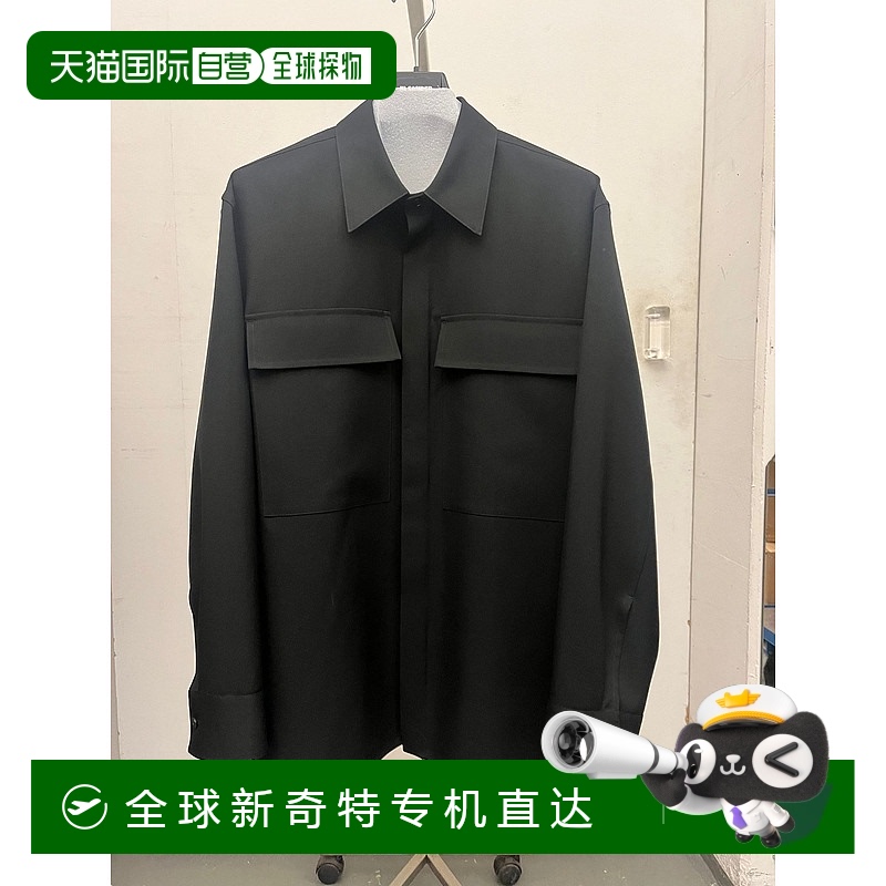 1h可退 香港直邮JIL SANDER 男士衬衫 J23DL0104J40159001 CO 黑