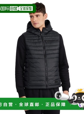 自营 Pajar 男士 Drew 羽绒背心带固定兜帽 - 黑色 美国奥莱直发