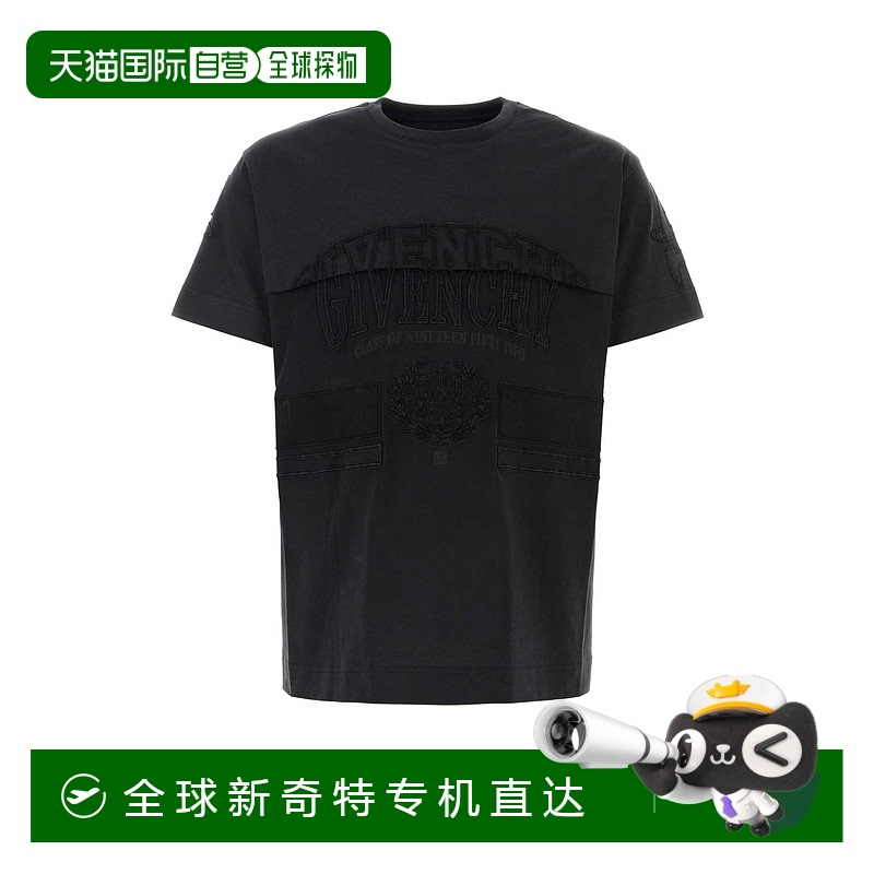 1h可退香港直邮GIVENCHY男士T恤 BM71GC3Y8T011 SS2023黑色 Bl
