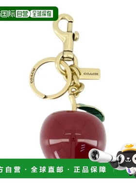 香港直邮COACH 女士项链 CY399B4L38 SS2026 红色挂件吊坠