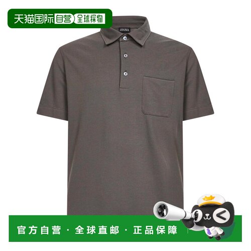 香港直邮Z ZEGNA 男士POLO衫 UH392A3H752N07 SS2026 灰色杰尼亚